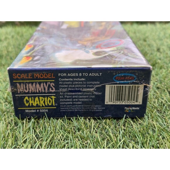 1998 Polar Lights Mummy's Chariot Glow in the Dark Model Kit New Sealed - Picture 3 of 9